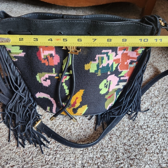 Ralph Lauren Embroidery and Suede Crossbody Bag - LIKE NEW - Picture 7 of 11